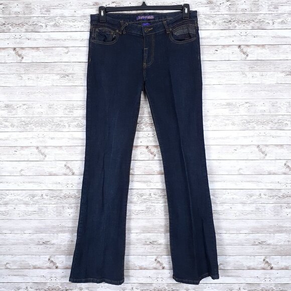 Brooklyn Girl Denim - Brooklyn Girl Jeans Sz 11 Flare Embroidered 149A